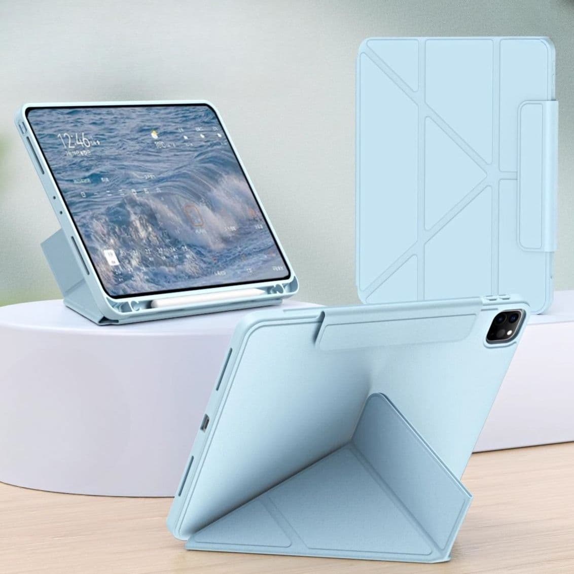 タブレットケース iPad/iPad Air/iPad Pro/mini 多機能変形スマート保護カバー