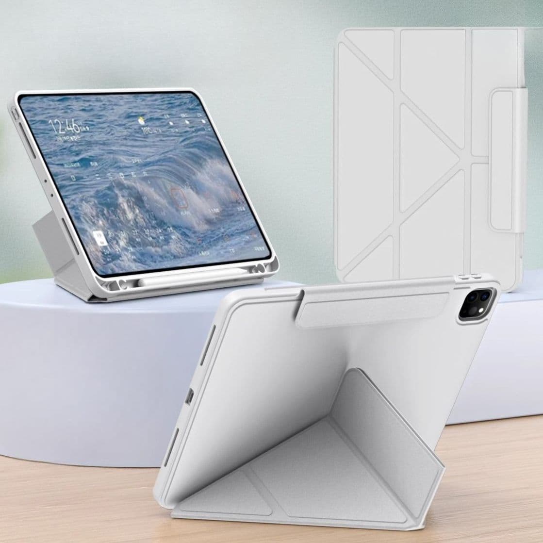 タブレットケース iPad/iPad Air/iPad Pro/mini 多機能変形スマート保護カバー