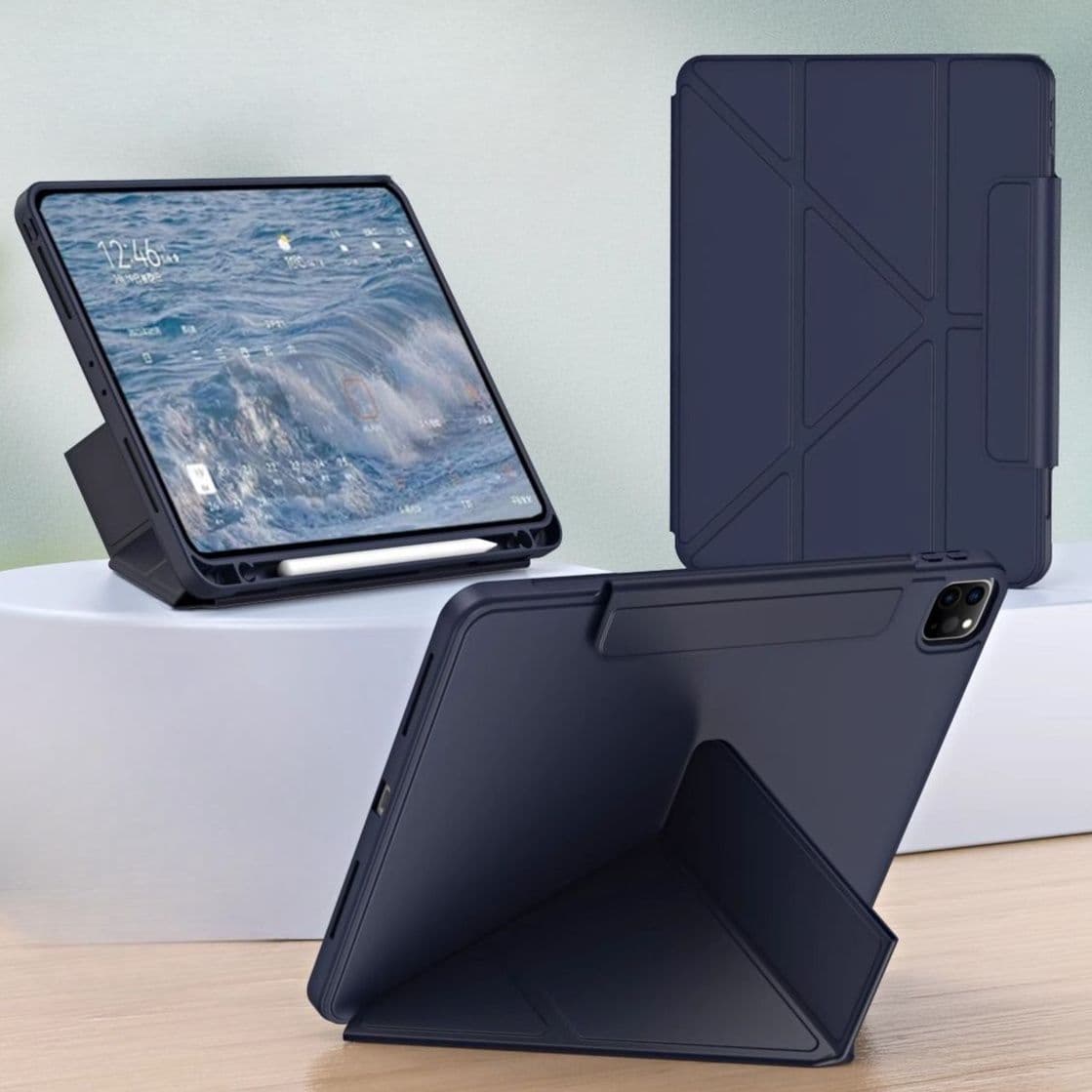 タブレットケース iPad/iPad Air/iPad Pro/mini 多機能変形スマート保護カバー