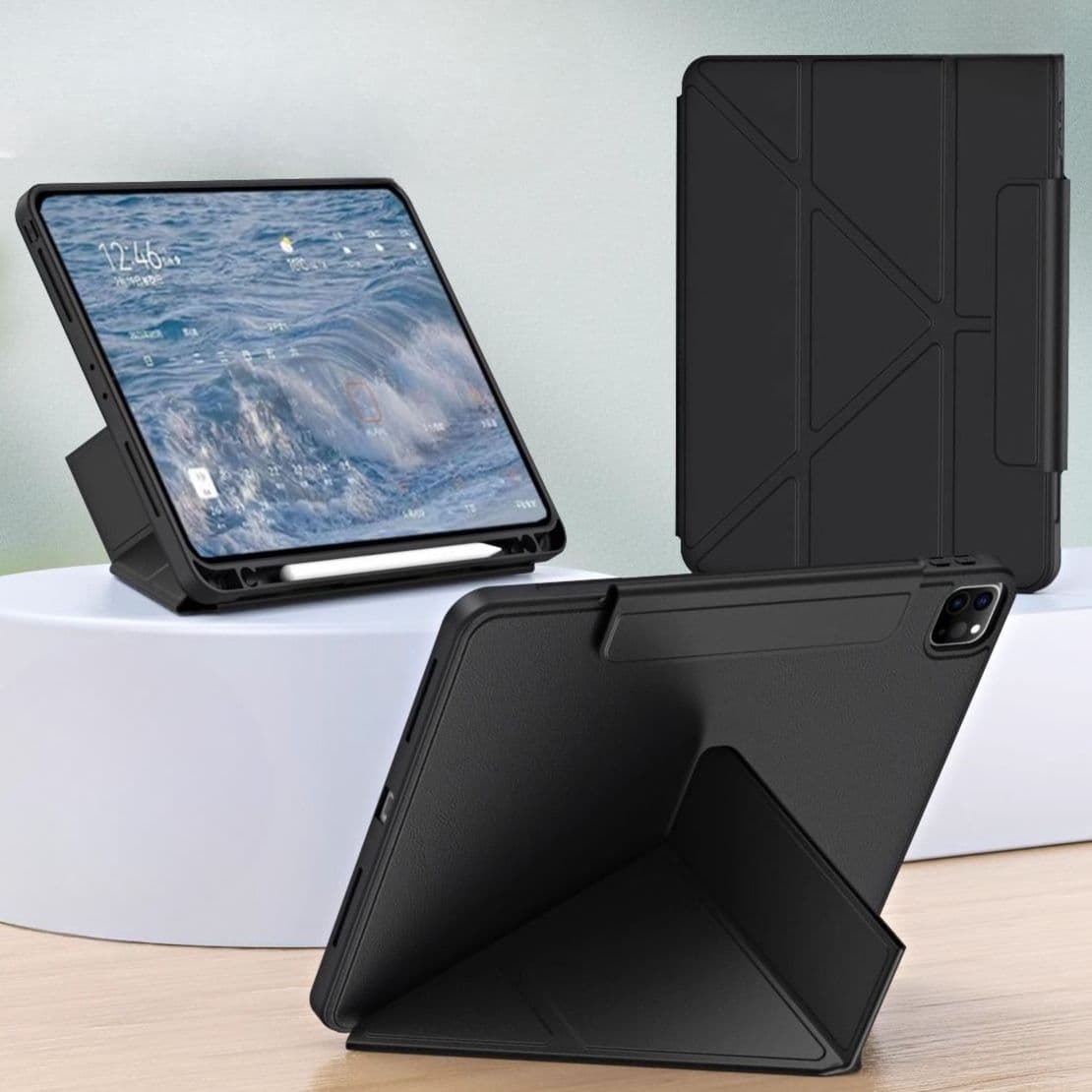 タブレットケース iPad/iPad Air/iPad Pro/mini 多機能変形スマート保護カバー
