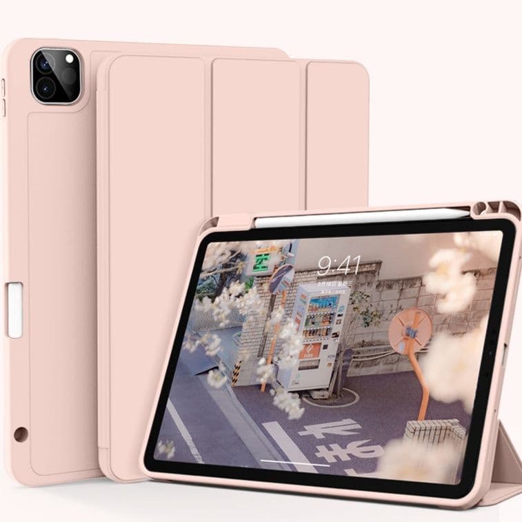 タブレットケース iPad/iPad Air/iPad Pro/mini 薄型筆収納マグネット装着ケース