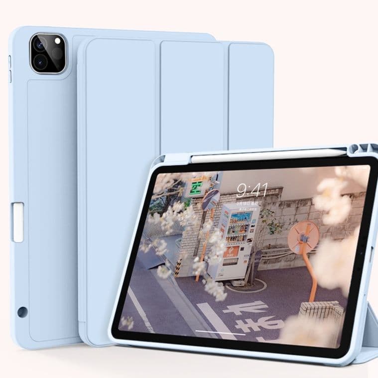 タブレットケース iPad/iPad Air/iPad Pro/mini 薄型筆収納マグネット装着ケース