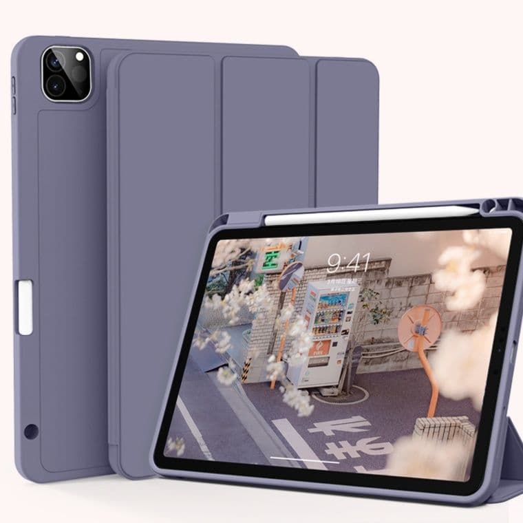 タブレットケース iPad/iPad Air/iPad Pro/mini 薄型筆収納マグネット装着ケース