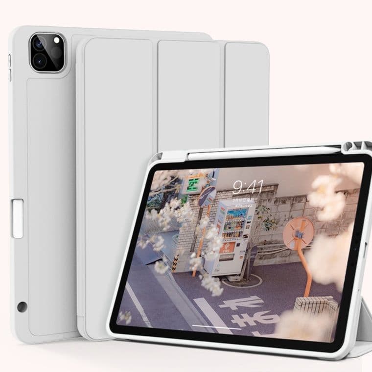 タブレットケース iPad/iPad Air/iPad Pro/mini 薄型筆収納マグネット装着ケース