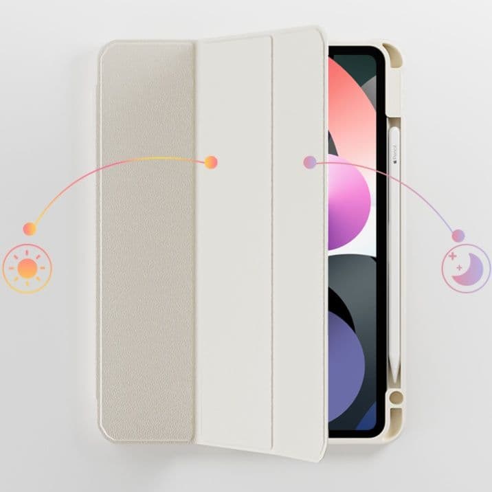 タブレットケース iPad/iPad Air/iPad Pro/mini 透明磁気分離式 ペンケース付き保護カバー