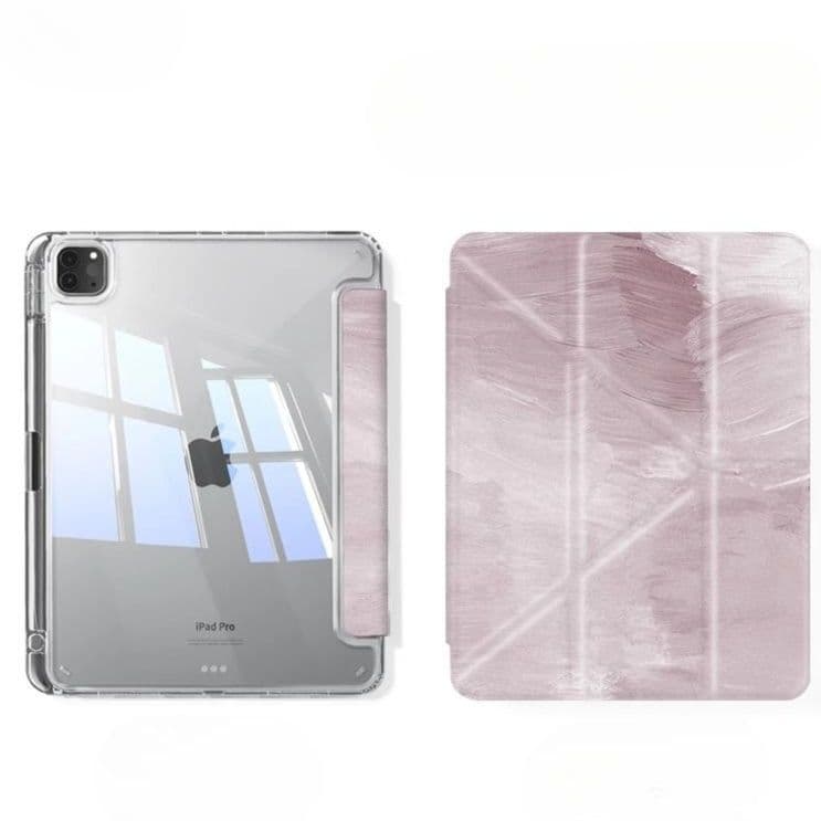 タブレットケース iPad/iPad Air/iPad Pro/mini 水彩画風折りたたみ式保護カバー