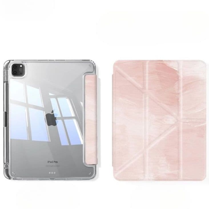 タブレットケース iPad/iPad Air/iPad Pro/mini 水彩画風折りたたみ式保護カバー