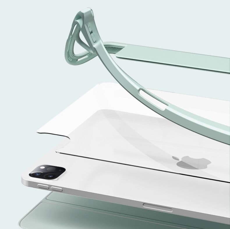 タブレットケース iPad/iPad Air/iPad Pro/mini 透明磁気吸着式保護カバー