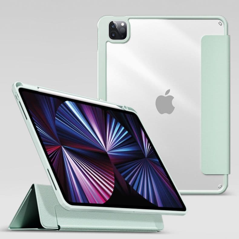 タブレットケース iPad/iPad Air/iPad Pro/mini 透明磁気吸着式保護カバー