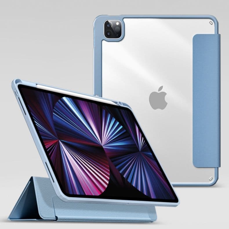 タブレットケース iPad/iPad Air/iPad Pro/mini 透明磁気吸着式保護カバー