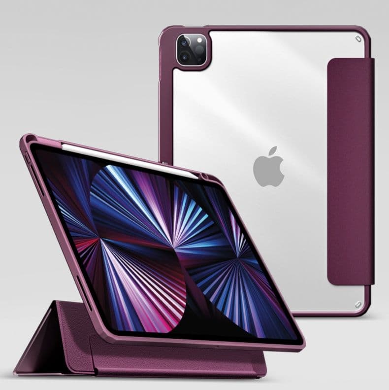 タブレットケース iPad/iPad Air/iPad Pro/mini 透明磁気吸着式保護カバー