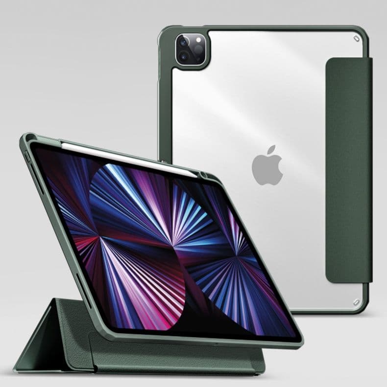 タブレットケース iPad/iPad Air/iPad Pro/mini 透明磁気吸着式保護カバー