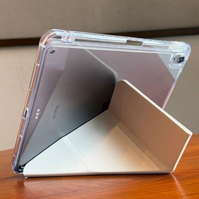 タブレットケース iPad/iPad Air/iPad Pro/mini 透明折り紙スタンド保護カバー