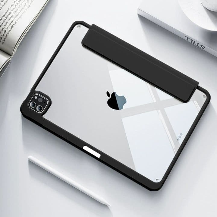 タブレットケース iPad/iPad Air/iPad Pro/mini クリア背面デザイン 高透明保護ケース