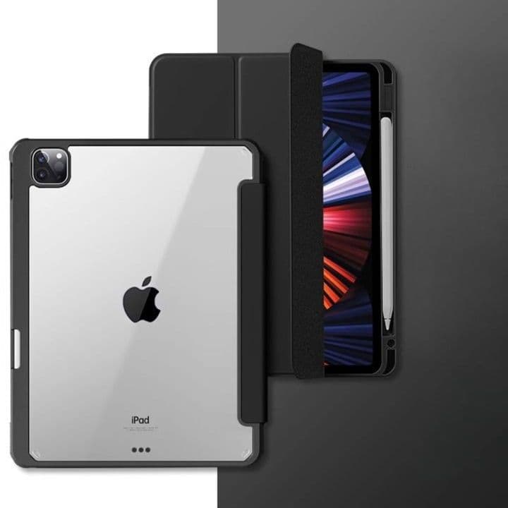 タブレットケース iPad/iPad Air/iPad Pro/mini クリア背面デザイン 高透明保護ケース
