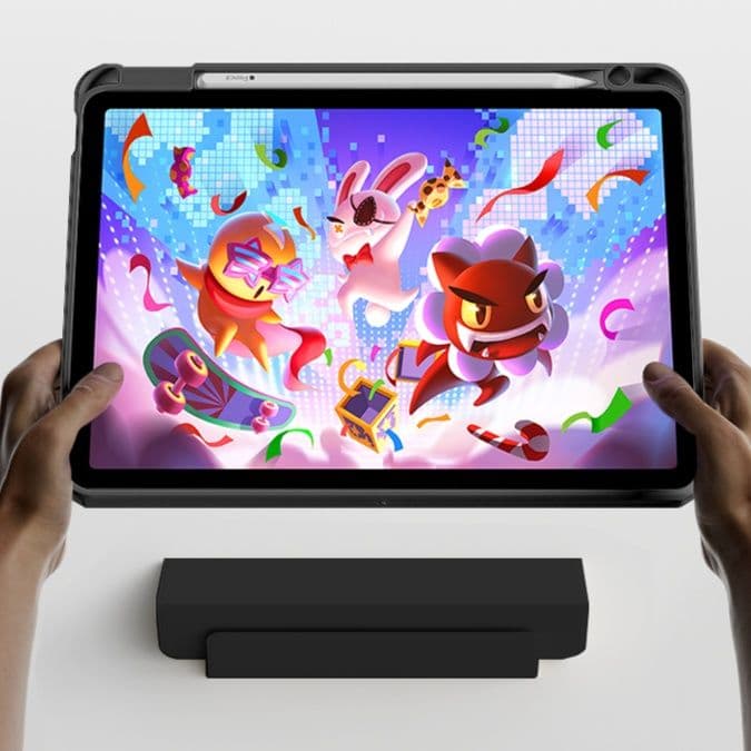 タブレットケース iPad/iPad Air/iPad PRo/miniタブレットケース 磁気吸着式透明背面保護タブレットケース