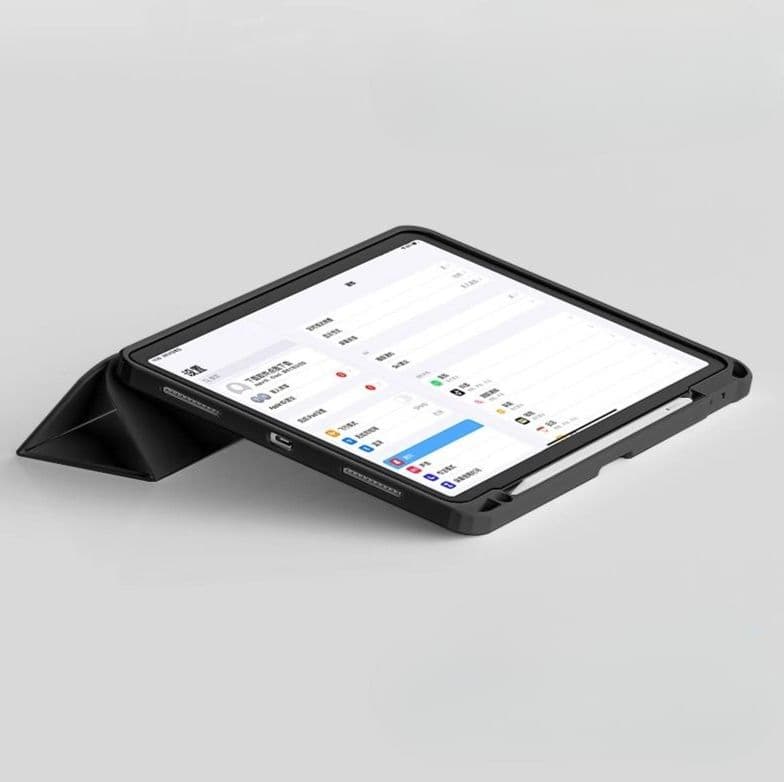 タブレットケース iPad/iPad Air/iPad PRo/miniタブレットケース 磁気吸着式透明背面保護タブレットケース