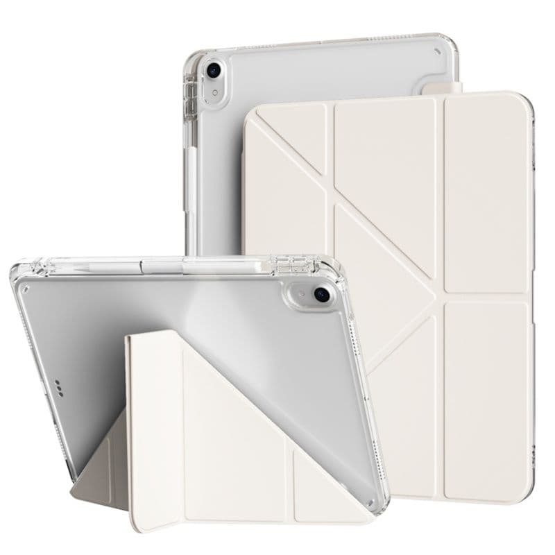 タブレットケース iPad/iPad Air/iPad Pro/mini 透明ソフト筆槽付き保護カバー