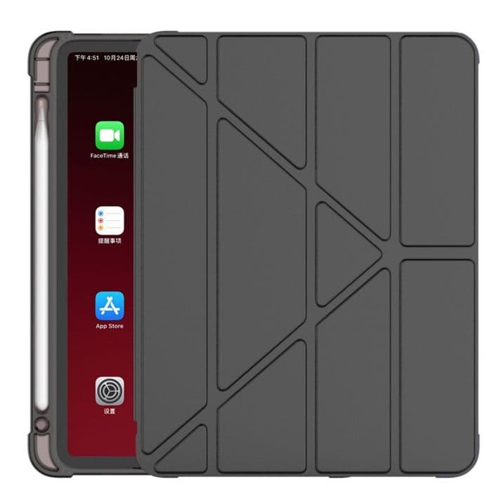 タブレットケース iPad/iPad Air/iPad Pro/mini 柔軟シリコン全包み折り畳み式保護ケース