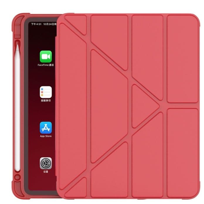 タブレットケース iPad/iPad Air/iPad Pro/mini 柔軟シリコン全包み折り畳み式保護ケース