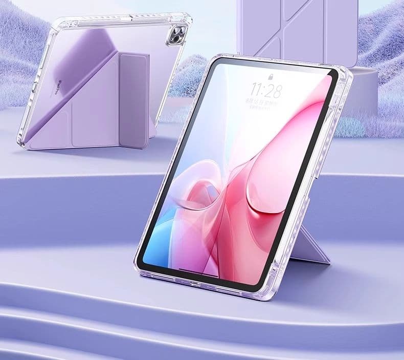 タブレットケース ipad/iPad Air/iPad Pro/mini iPad/iPad Air/iPad Pro/mini 透明背面保護カバー 折り畳み式