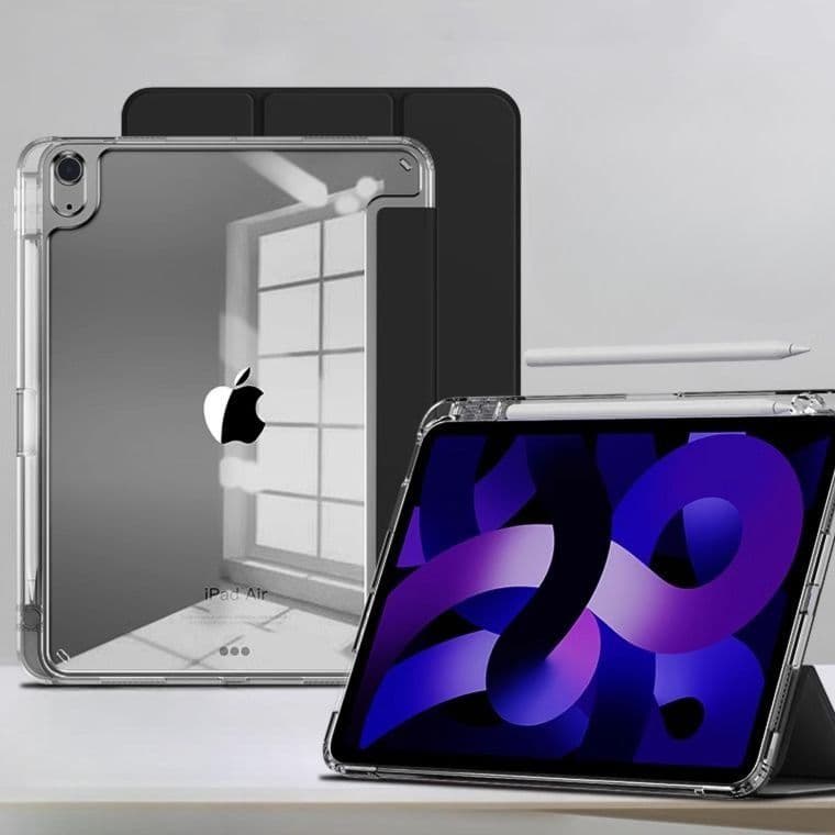 タブレットケース iPad/iPad Air/iPad Pro/mini クリア透明保護カバー 機能美