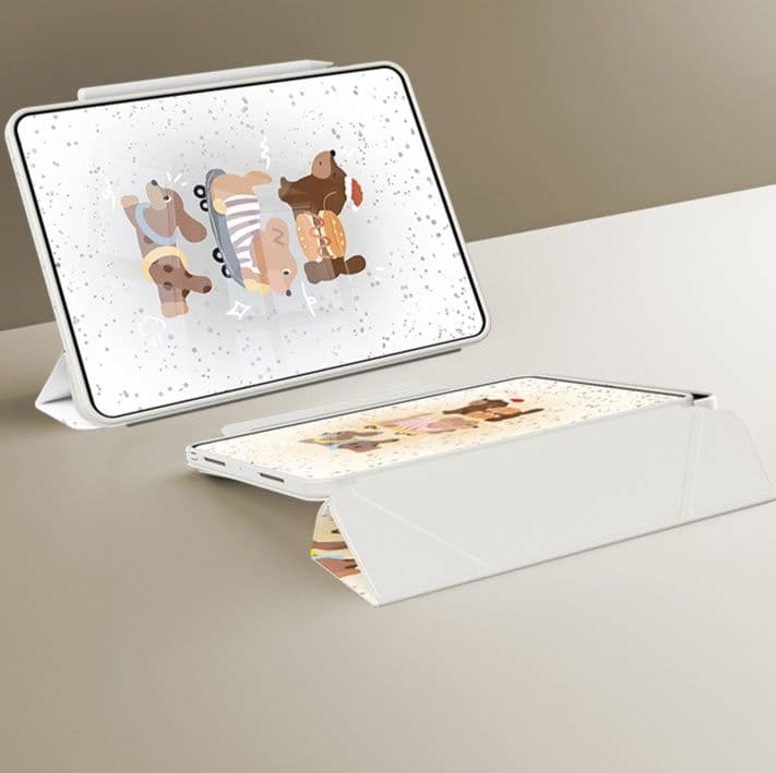 タブレットケース iPad/iPad Air/iPad Pro/mini ゆるかわ動物イラスト保護カバー