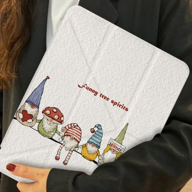 タブレットケース iPad/iPad Air/iPad Pro/mini 森の妖精たち 透明保護ケース