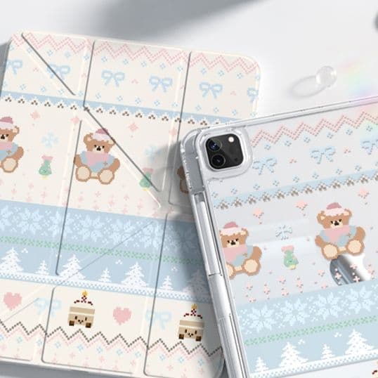 タブレットケース iPad/iPad Air/iPad Pro/mini 森の妖精たち 透明保護ケース