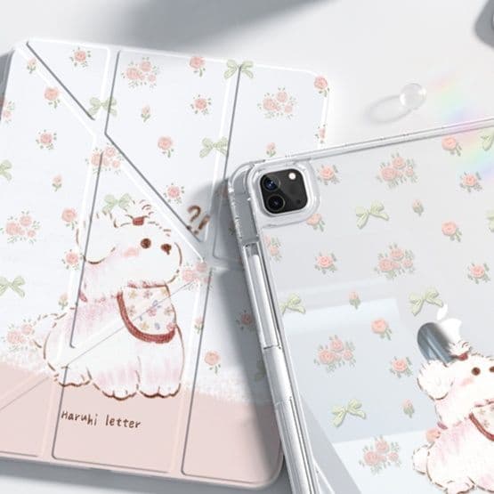タブレットケース iPad/iPad Air/iPad Pro/mini 森の妖精たち 透明保護ケース