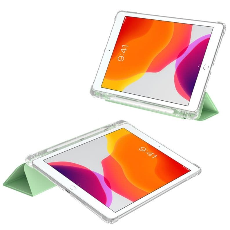 タブレットケース iPad/iPad Air/iPad Pro/mini クリアバック スタンド機能付き保護カバー
