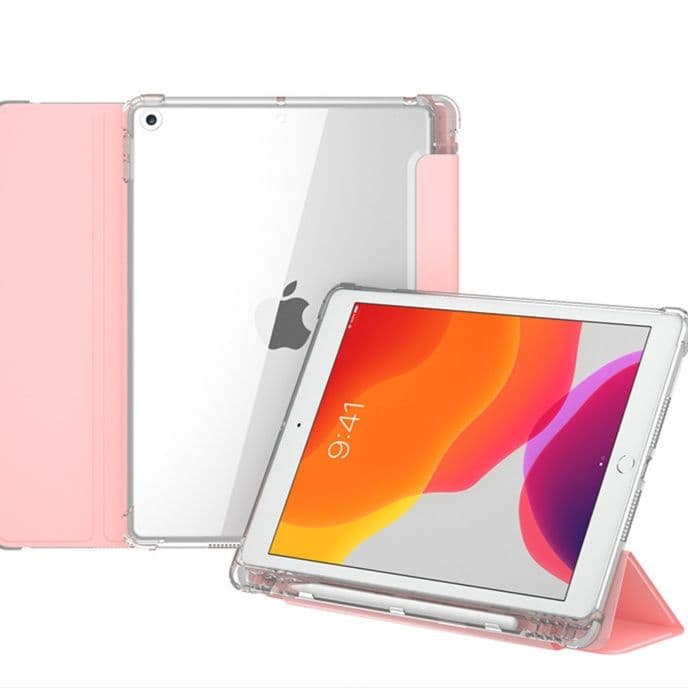 タブレットケース iPad/iPad Air/iPad Pro/mini クリアバック スタンド機能付き保護カバー