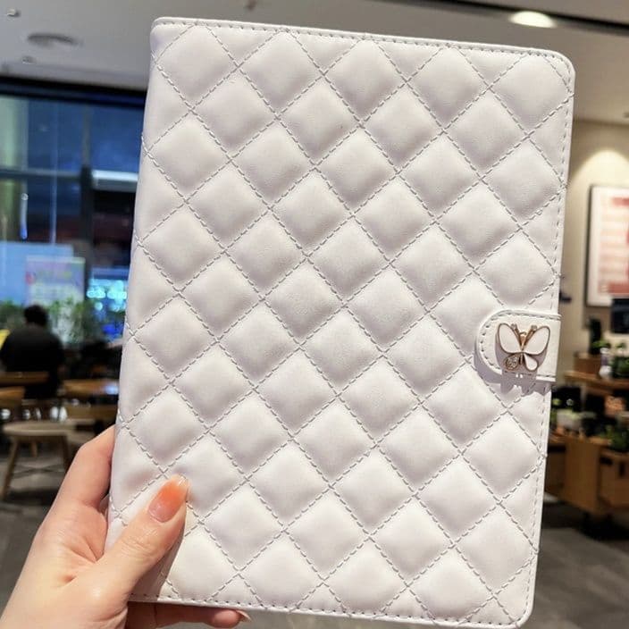 タブレットケース iPad/iPad Air/iPad Pro/mini 蝶モチーフ キルティング 手帳型ケース