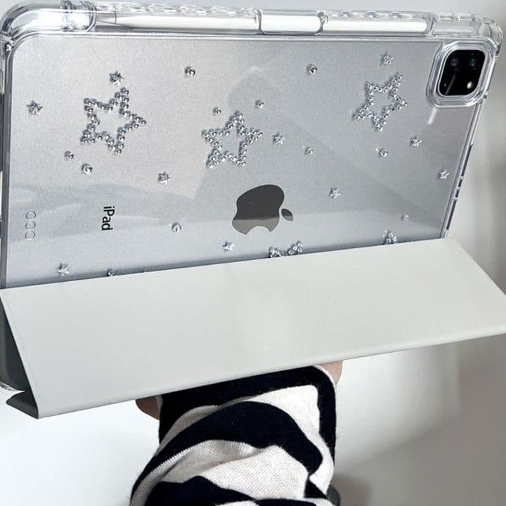 タブレットケース 星空きらめき透明保護カバー iPad/iPad Air/iPad Pro/mini