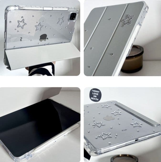 タブレットケース 星空きらめき透明保護カバー iPad/iPad Air/iPad Pro/mini