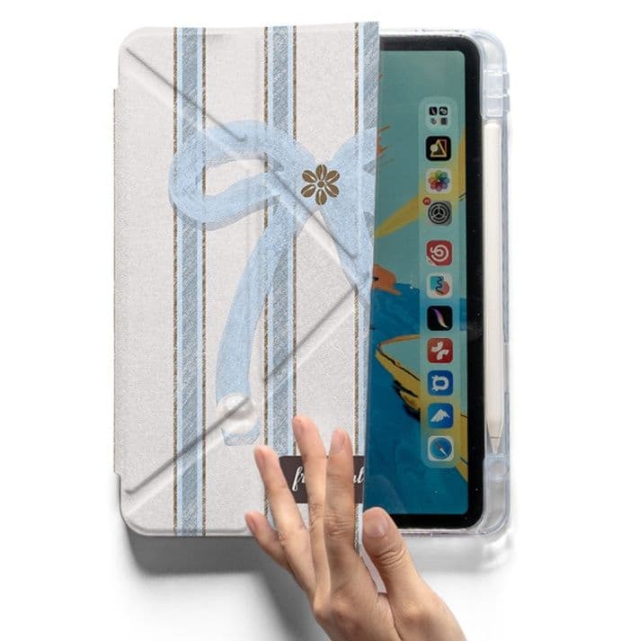 タブレットケース 優雅リボン柄タブレット保護ケース iPad/iPad Air/iPad Pro/mini