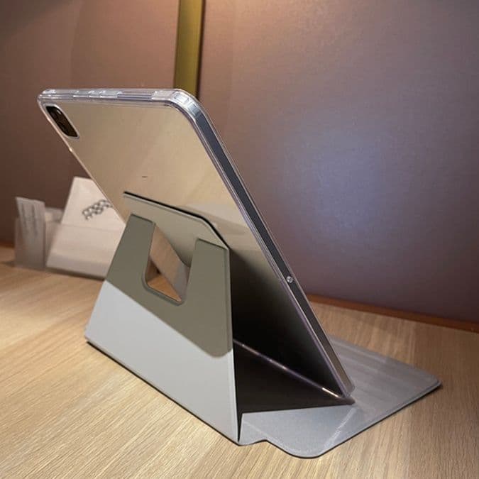 タブレットケース iPad/iPad Air/iPad Pro/mini 多角度調整 スタンド式透明保護ケース