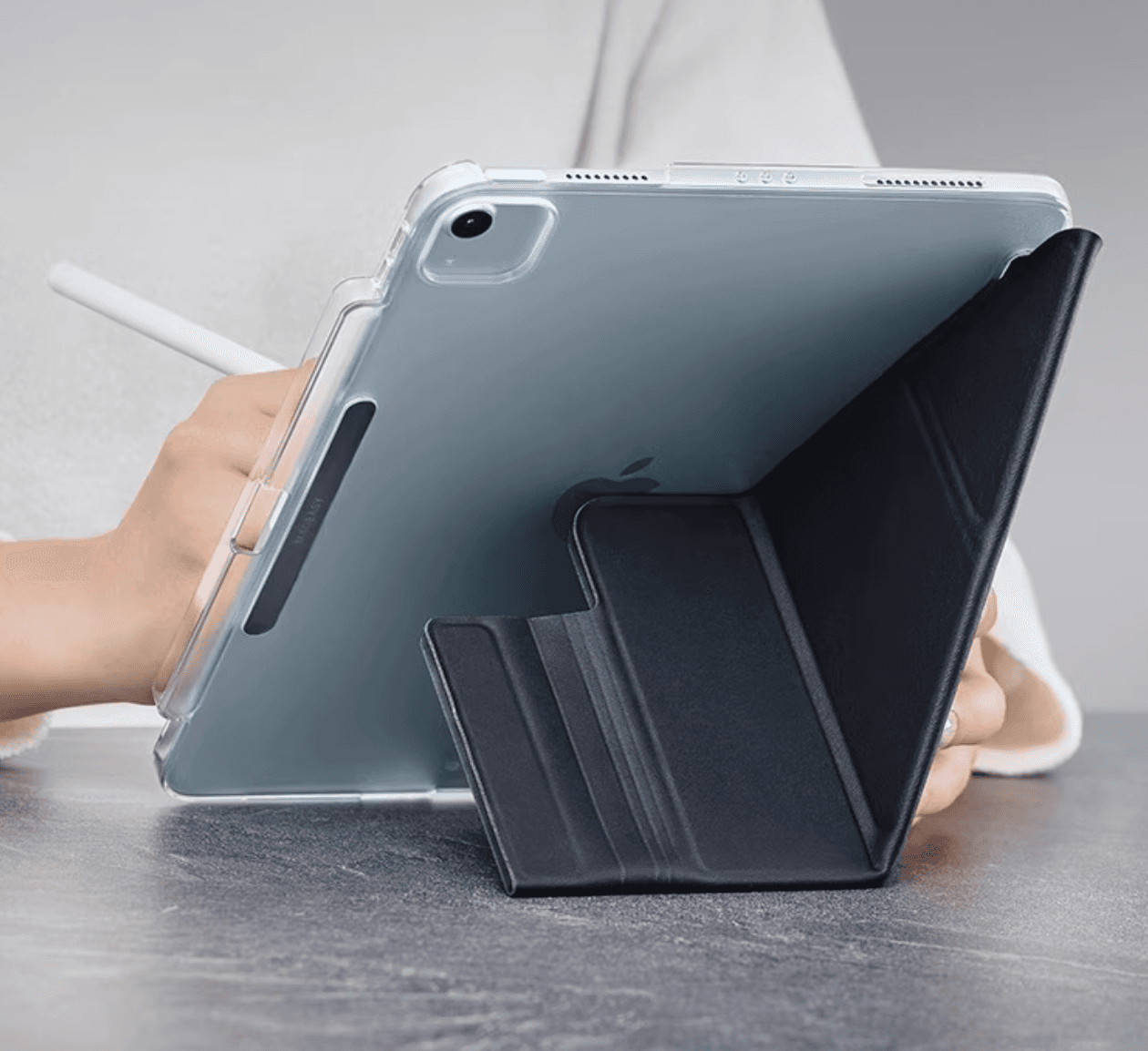 タブレットケース iPad Air/iPad PRo/mini 多機能折りたたみ式保護タブレットスタンド＜高級＞