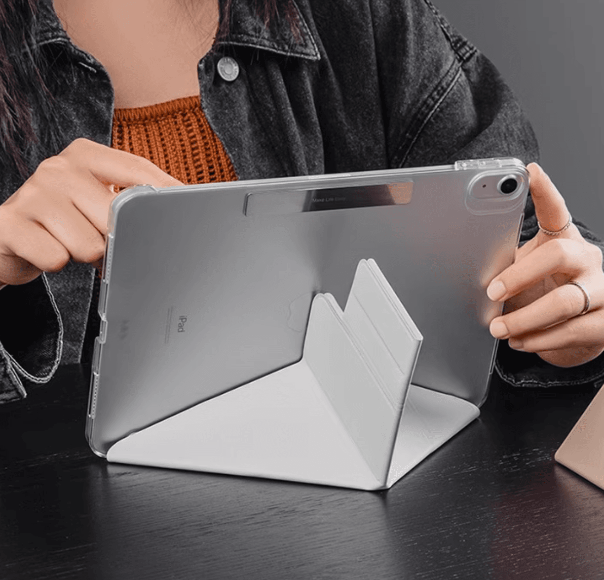 タブレットケース iPad Air/iPad PRo/mini 多機能折りたたみ式保護タブレットスタンド＜高級＞