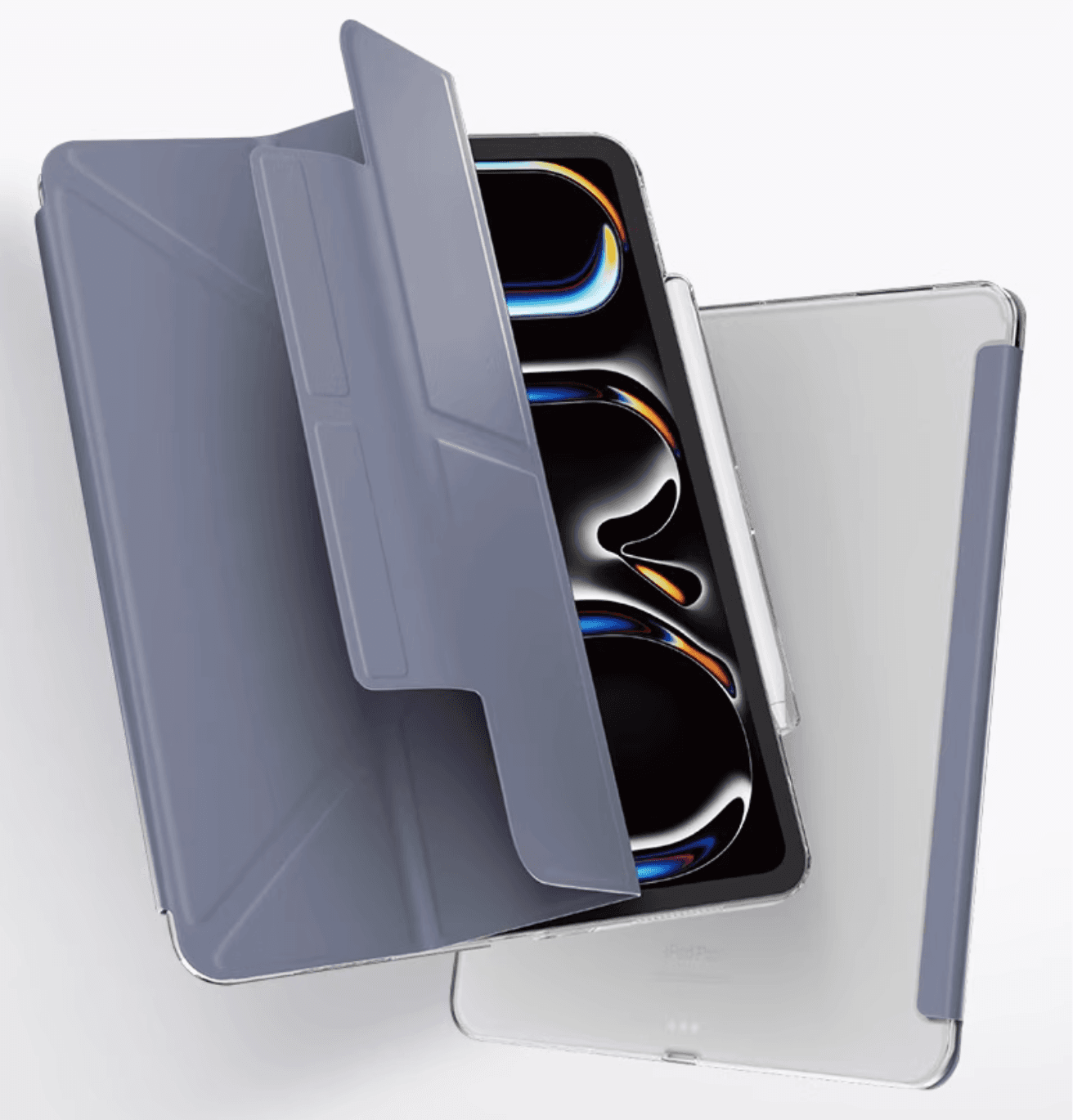 タブレットケース iPad Air/iPad PRo/mini 多機能折りたたみ式保護タブレットスタンド＜高級＞