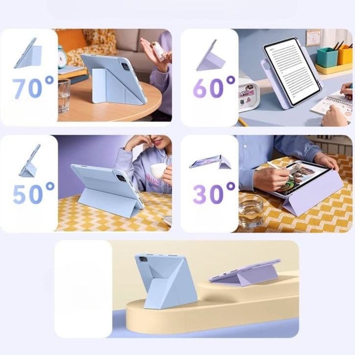 タブレットケース 無痕磁気吸着折りたたみ式保護カバー iPad/iPad Air/iPad Pro/mini