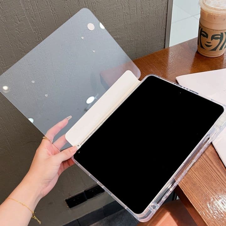 タブレットケース 透明スタンド機能付き保護ケース iPad/iPad Air/iPad Pro/mini