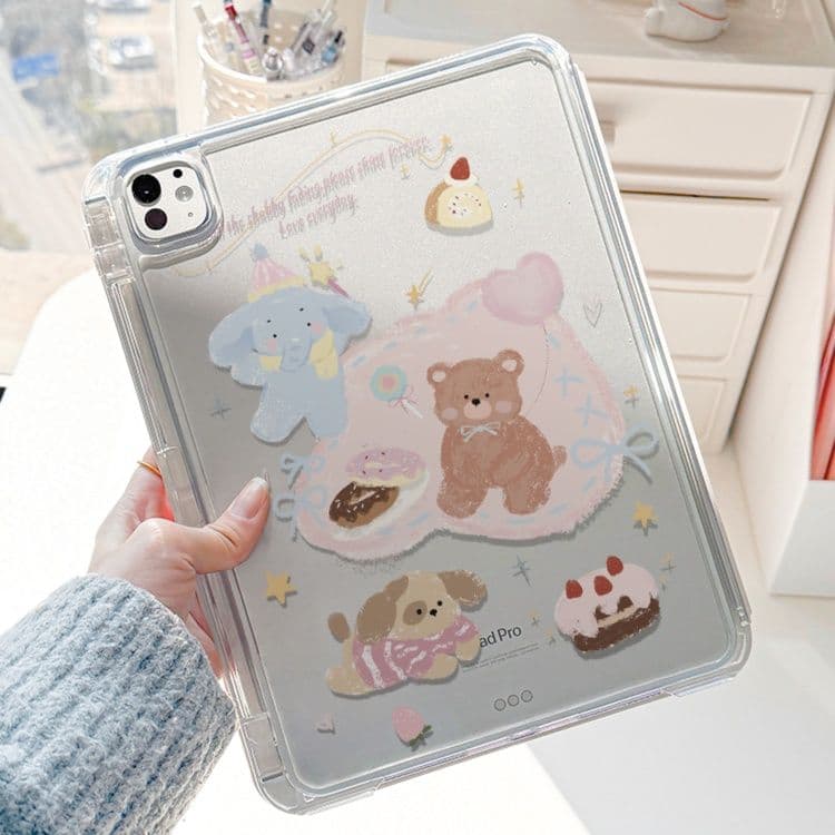 タブレットケース かわいい動物たちの夢見るipadケース iPad/iPad Air/iPad Pro/mini
