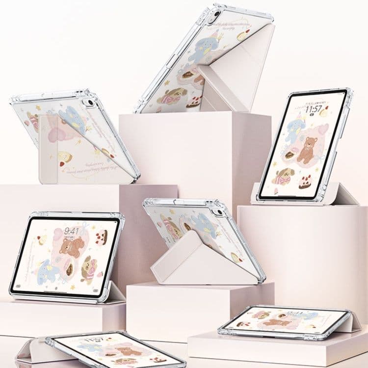 タブレットケース かわいい動物たちの夢見るipadケース iPad/iPad Air/iPad Pro/mini