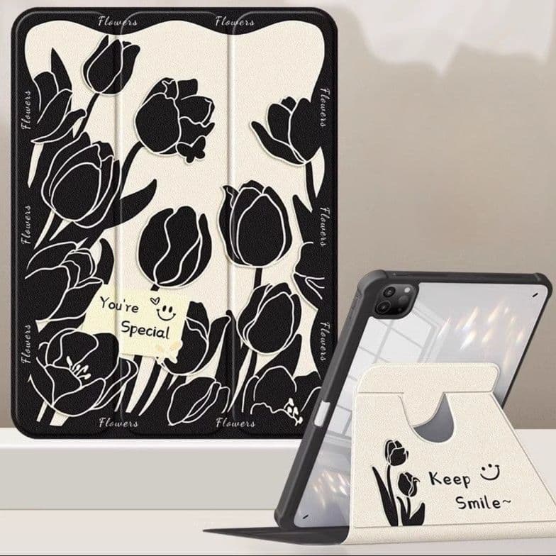 タブレットケース  ノート風 全方位回転式 防塵耐衝撃タブレット保護ケース iPad/iPad Air/iPad PRo/mini