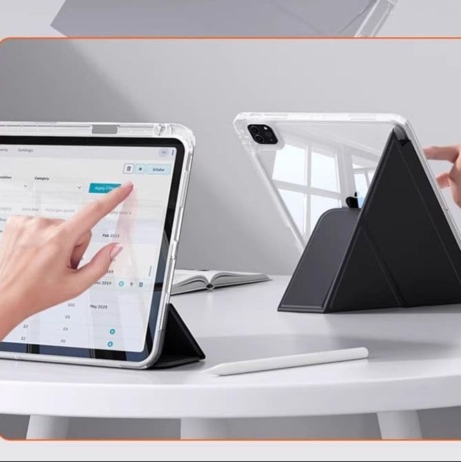 タブレットケース Xiaomi 3つ折りタブレットケース 多角度スタンド付き保護ケース