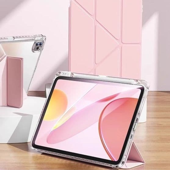 タブレットケース Xiaomi 3つ折りタブレットケース 多角度スタンド付き保護ケース