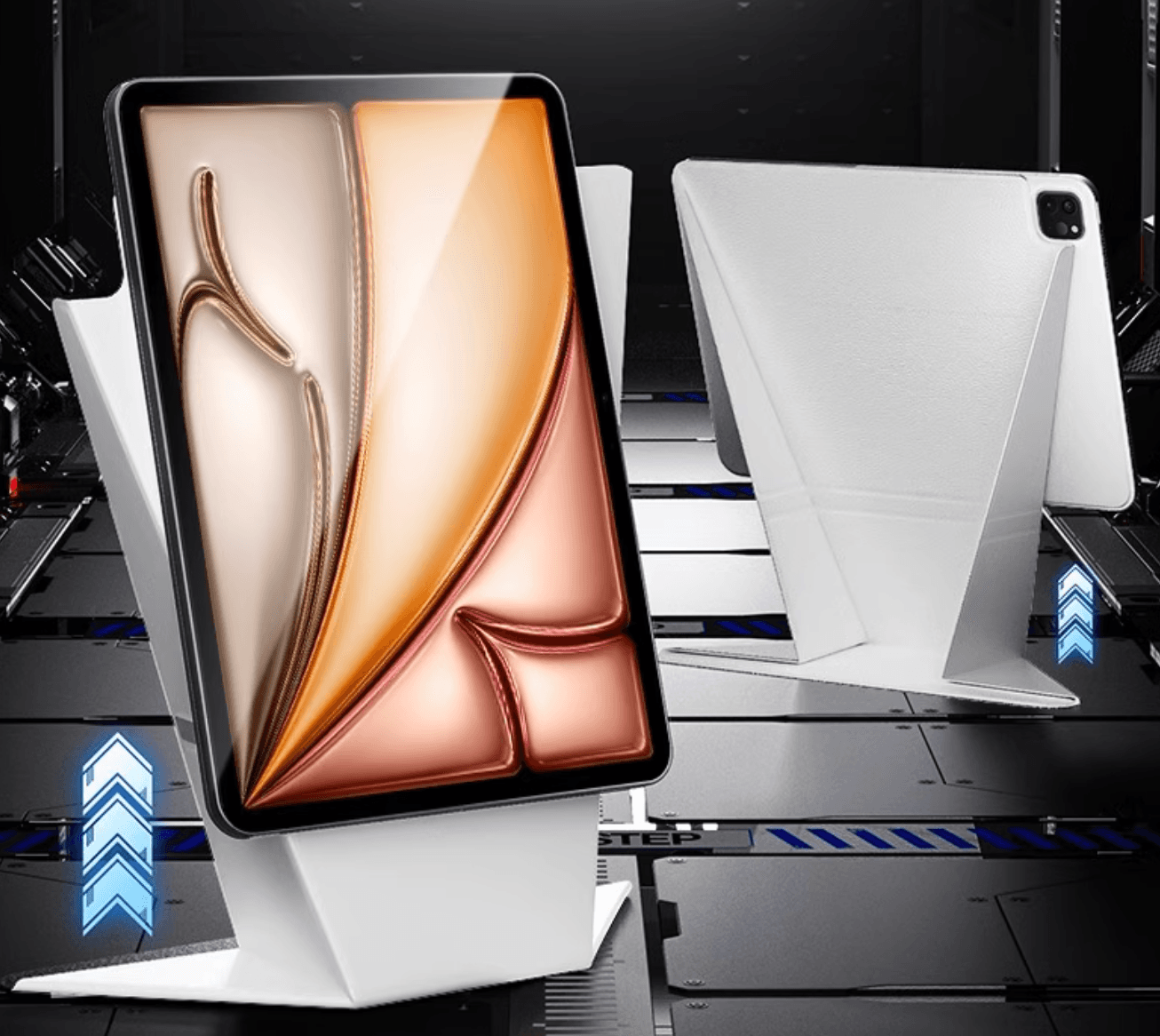 タブレットケース iPad/iPad Air/iPad Pro/mini 多角度調整可能 折りたたみ式タブレット台座