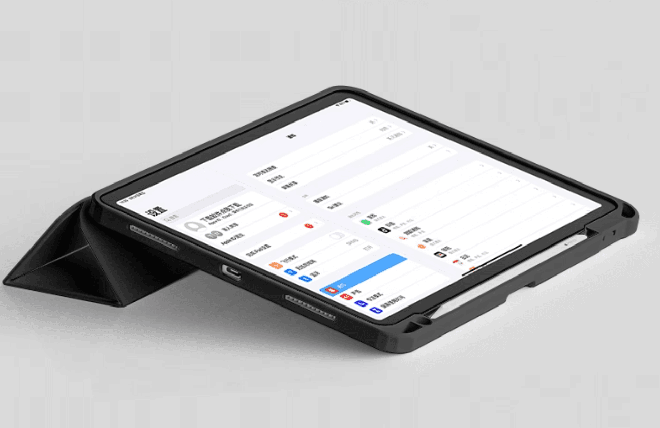 タブレットケース iPad/iPad Air/iPad PRo/miniタブレットケース 磁気吸着式透明背面保護タブレットケース
