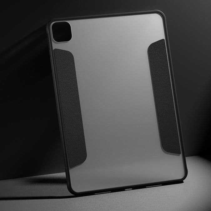 タブレットケース 磁力スタンド半透明保護カバー iPad/iPad Air/iPad Pro